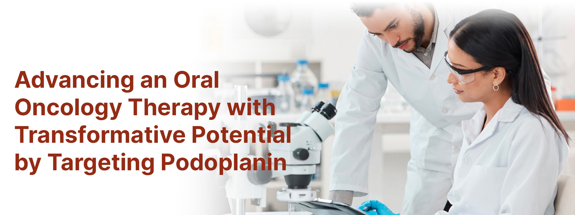 sentrimed home slider with text 0726-2 Advancing an Oral Oncology Therapy with Transformative Potential by Targeting Podoplanin